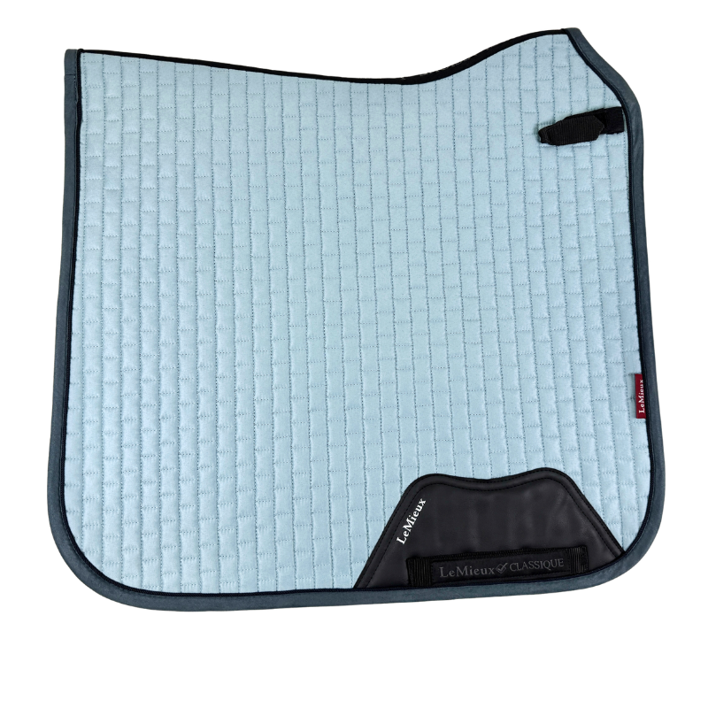 LeMieux Suede Dressage Pad in Glacier Blue - Large