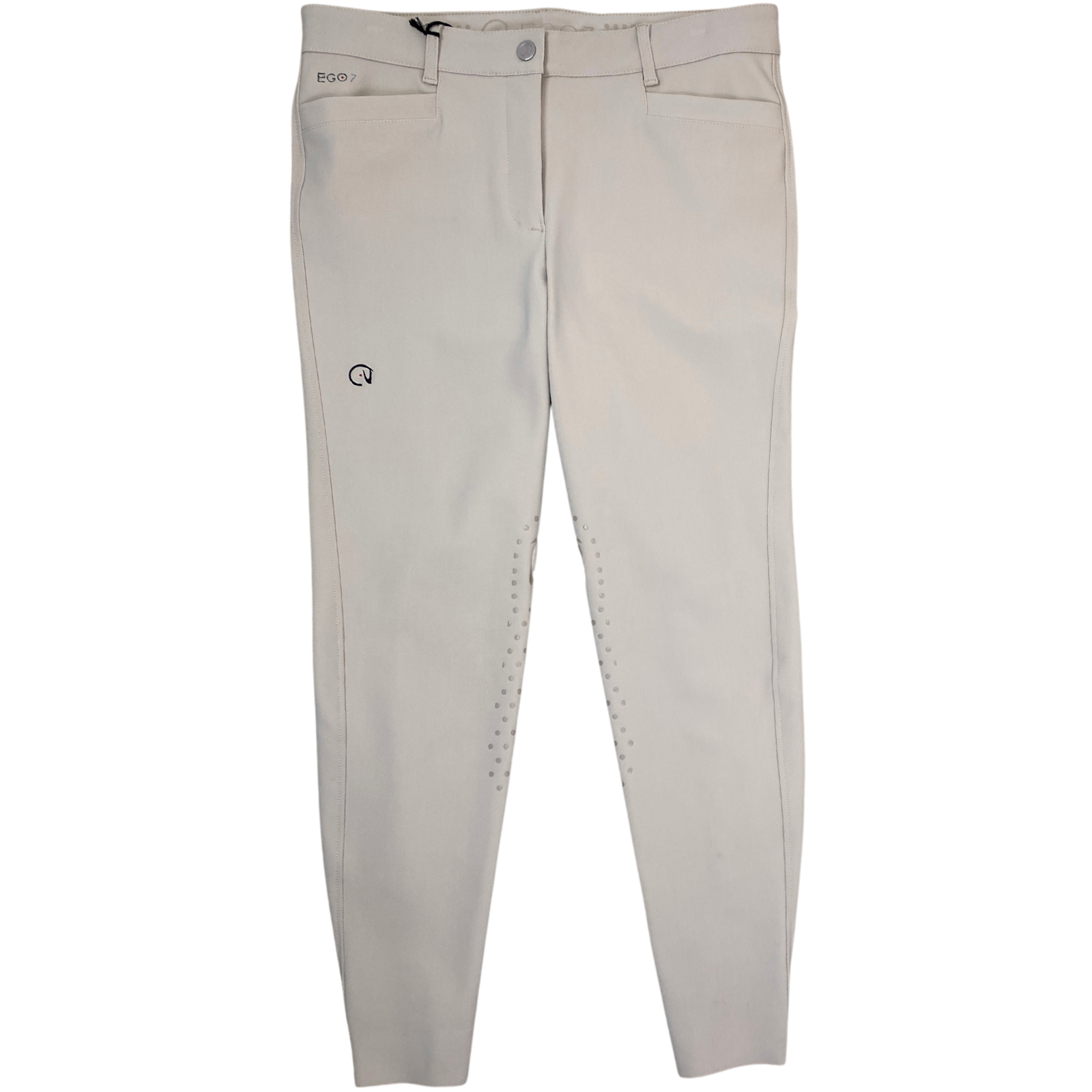 Front of EGO7 'Jumping EJ' Breeches in Beige - Women's IT 46 (US 32)