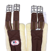 Majestic Ally Mink Fleece Padded Girth in Brown