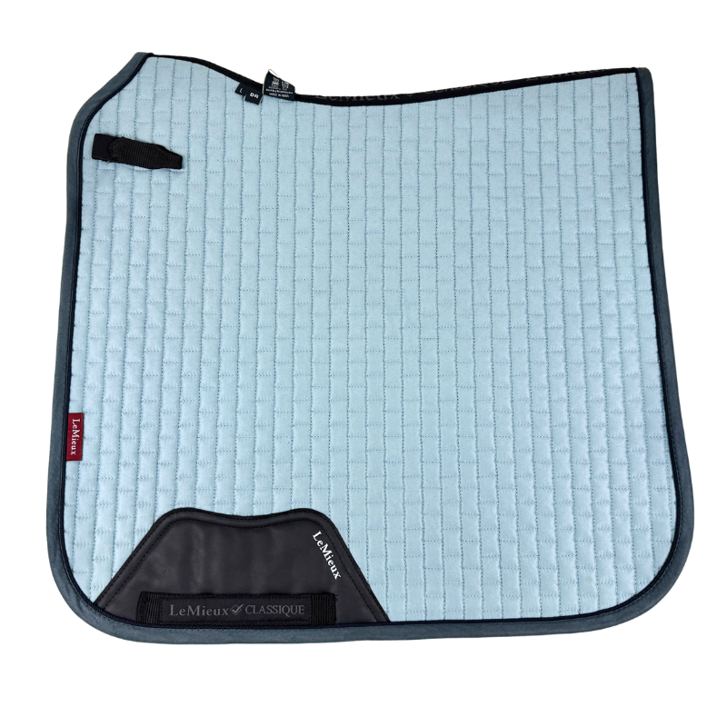 LeMieux Suede Dressage Pad in Glacier Blue - Large