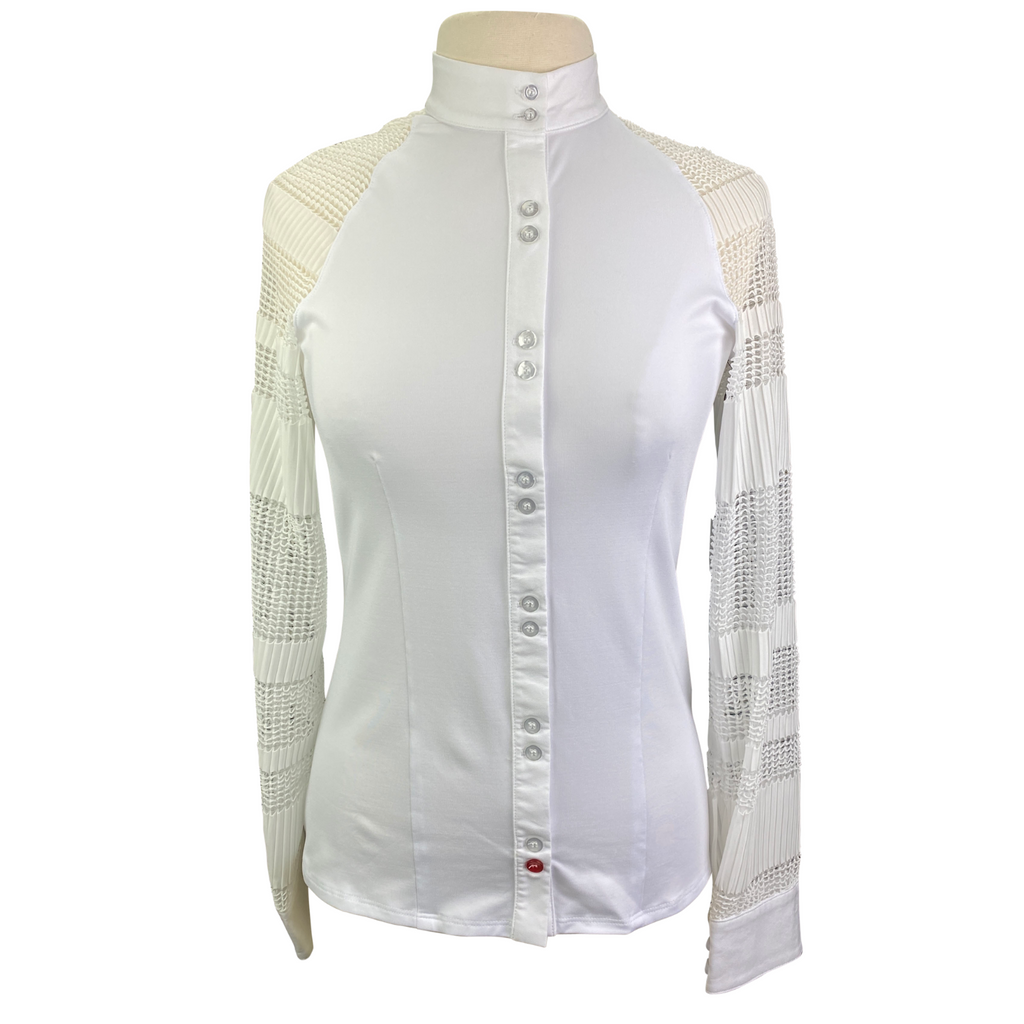 Levade Clothier 'Kate' Show Shirt in White - Women's Medium