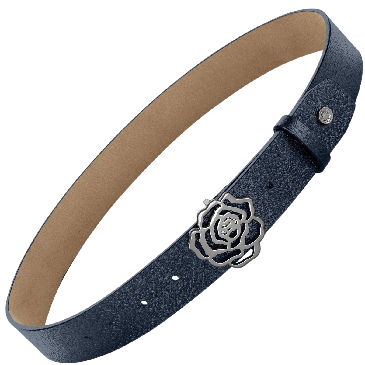 Hannah Childs Rose Belt in Navy 