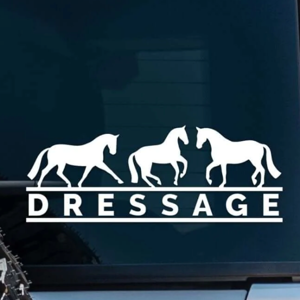 Dapplebay Vinyl Decal in Dressage