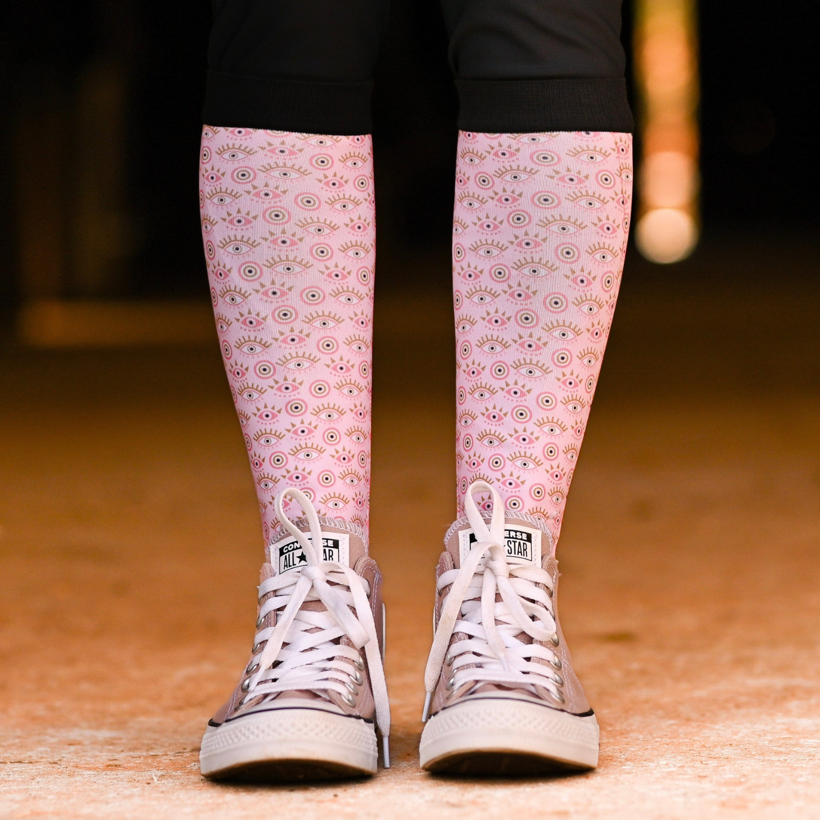 Dreamers &amp; Schemers Boot Socks in Evil Eye