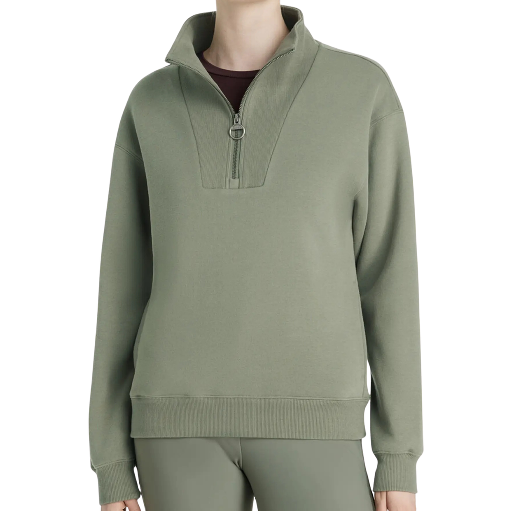 LeMieux 'Keira' Quarter Zip Sweater in Rosemary