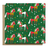Mare Modern Goods "Holiday Pattern" Card in Green - 4.75"x4.75"