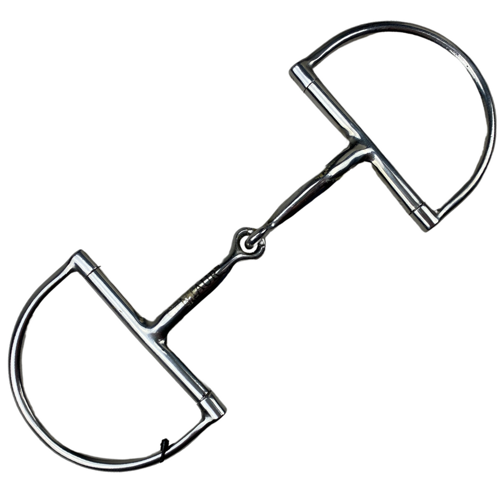 Centaur Large King Dee Snaffle Bit in Stainless Steel - 4.75"