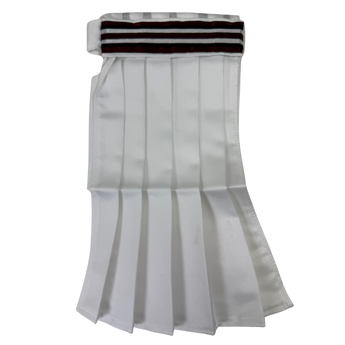 Dara James Designs Stock Tie in White/Black/Burgundy