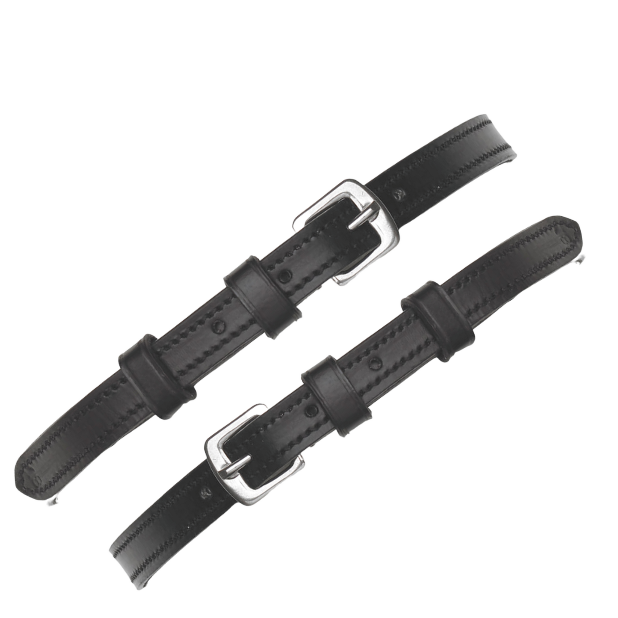 Camelot Soft-Lined Spur Straps in Black - 3/8&#39; x 16&#39;