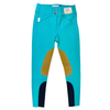 Tailored Sportsman Kids 'Trophy Hunter' Boot Sock Breeches in Malachite/Tan