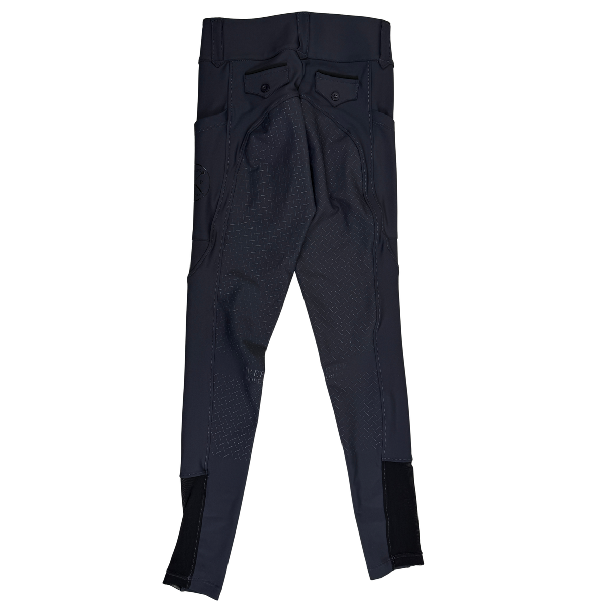 Free Ride Equestrian 'Lux' Full Seat Breeches in Steel Grey