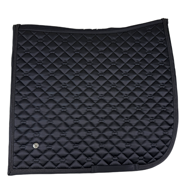 Dapplebay Sport Satin Dressage Saddle Pad in Black