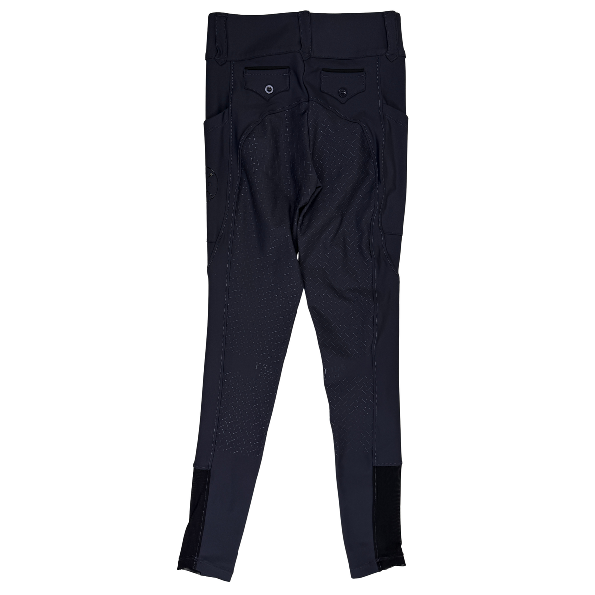 Free Ride Equestrian 'Lux' Full Seat Breeches in Steel Grey