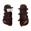 CWD 'Mademoiselle' Open Front Boots in Brown/Cream
