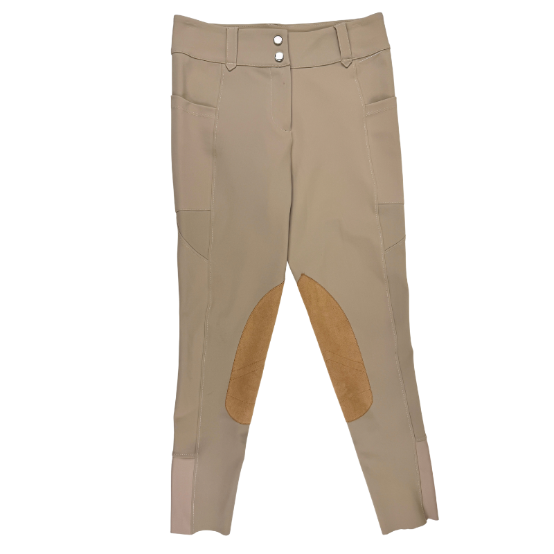 Free Ride Equestrian 'Pro' Knee Patch Breeches in Tan