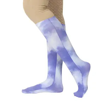 Tuffrider 'Cotton Feel' Socks in Purple/Tie Dye