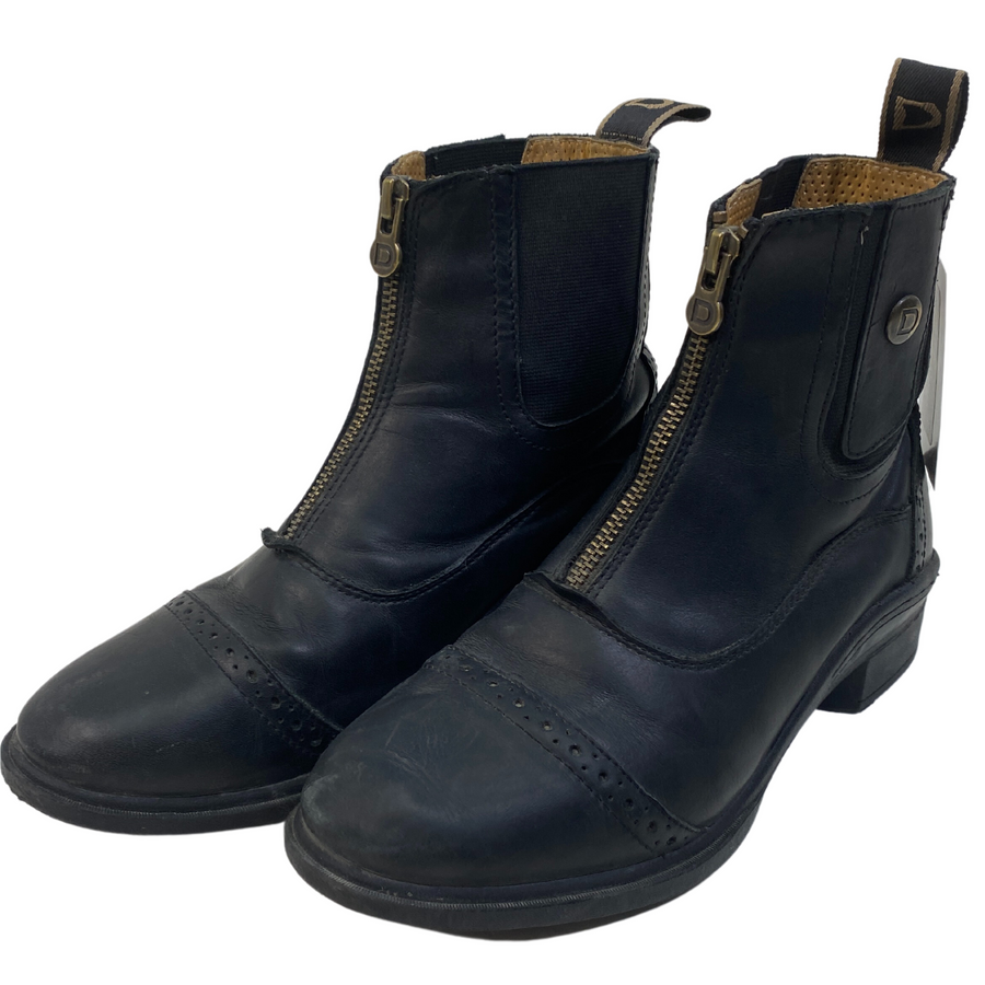 Front of Dublin 'Rapture' Paddock Boots in Black