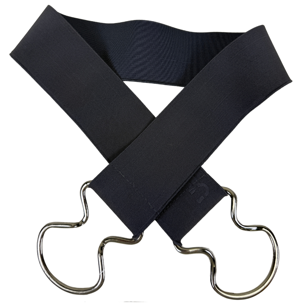 Ruespari Clasp Stretch Belt in Grey 