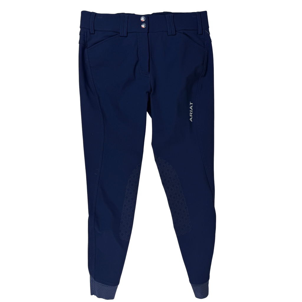 Ariat 'Tri Factor' Knee Patch Breeches in Navy - Women's 28R