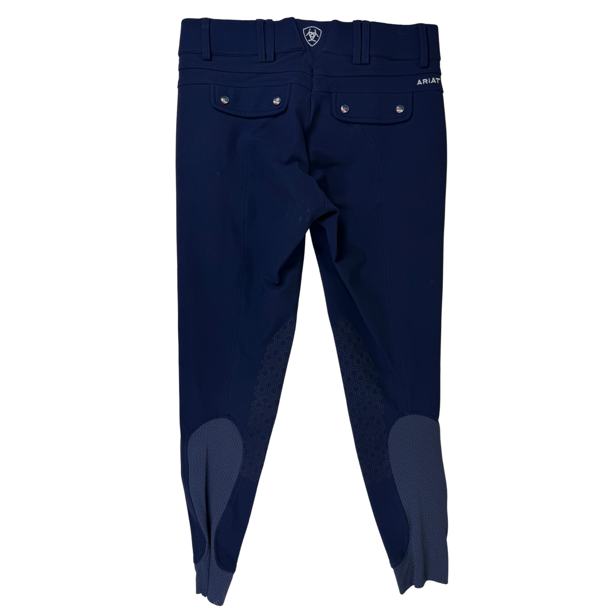 Ariat 'Tri Factor' Knee Patch Breeches in Navy - Women's 28R