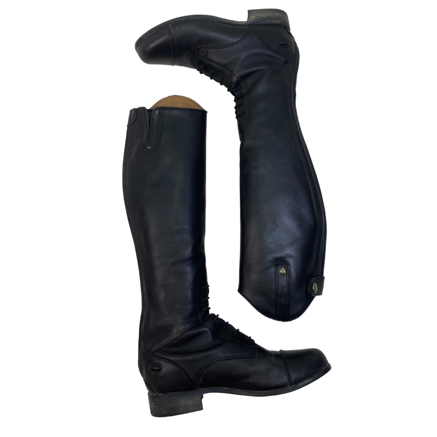 Opposite side of Ariat Heritage Contour Field Boots in Black