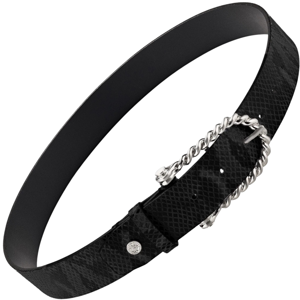Hannah Childs Twisted Bit Belt in Black