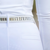 Equestrian Stockholm 'Contest' Belt in White