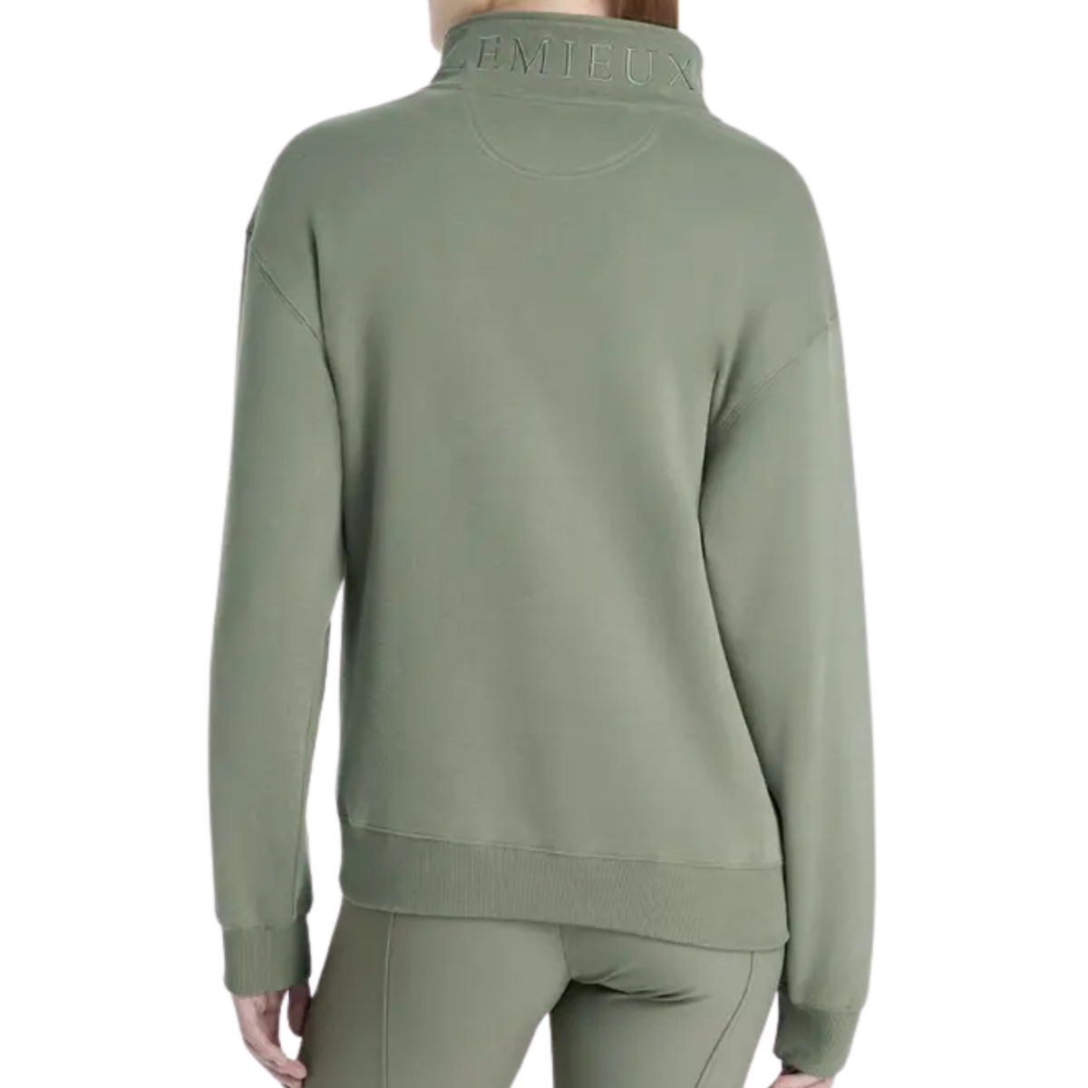 LeMieux 'Keira' Quarter Zip Sweater in Rosemary