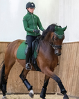 LeMieux Suede Dressage Pad in Hunter Green