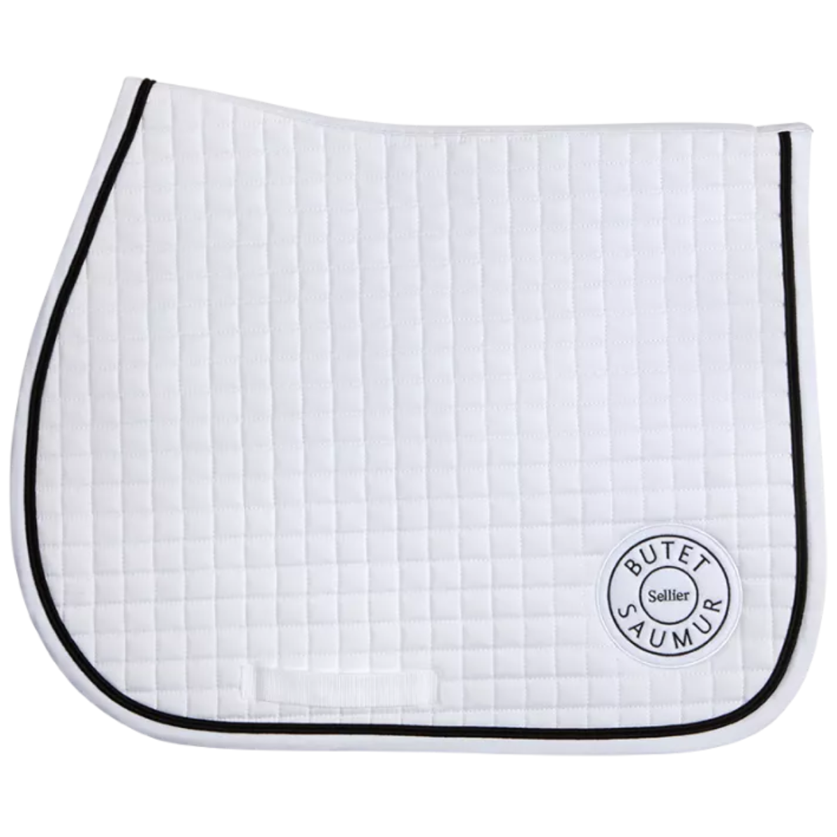 Butet Jump Saddle Pad in White/Black - Full