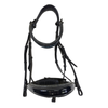 Halter Ego Patent Flash Snaffle Bridle in Black/Croc