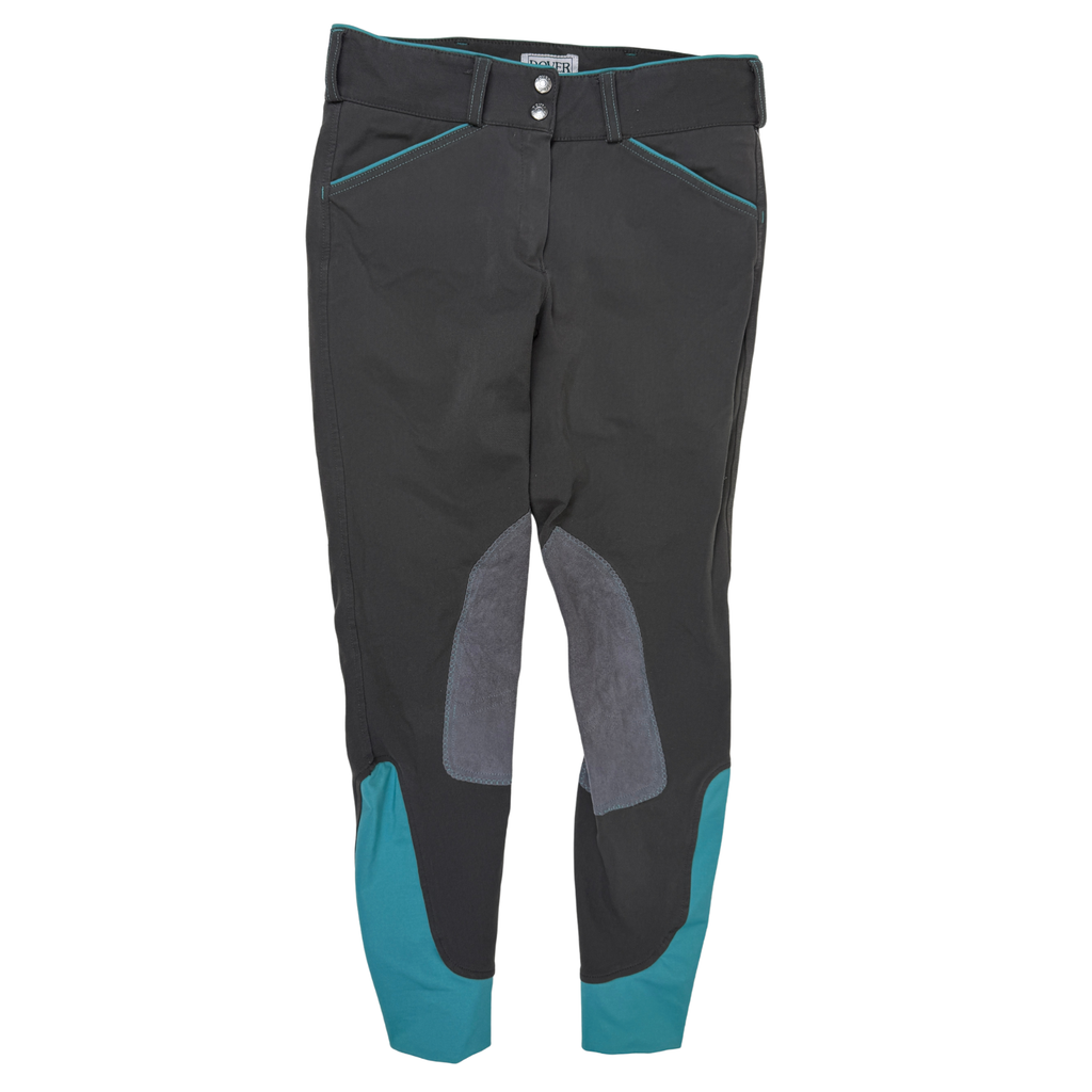 Dover Saddlery 'Dalton' Classic Knee Patch Breeches in Grey