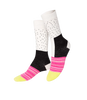Cali Roll socks on model feet.