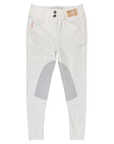 Tailored Sportsman Kids 'Trophy Hunter' Boot Sock Breeches in White/Grey