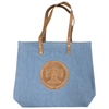 Tucker Tweed Signature Barn Bag in Denim/Brown
