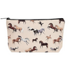 Lila Cosmetic Pouch in Horses All Over 