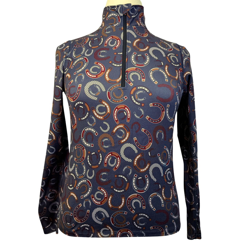 Kerrits 'Horse Sense' Fleece Shirt in Grey Horseshoes