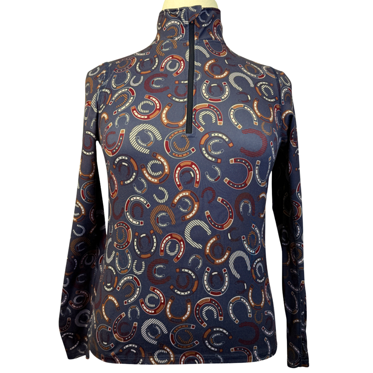 Kerrits 'Horse Sense' Fleece Shirt in Grey Horseshoes