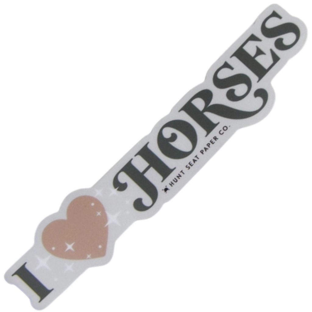 Hunt Seat Paper Co. 'I <3 Horses' Sticker
