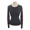 Ariat Alessio Sweater in Charcoal/Coral - Women's XS