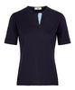 Callidae Short Sleeve Polo  in Navy 