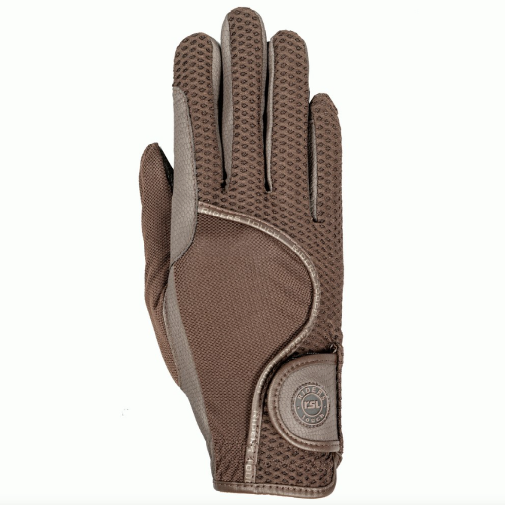 RSL by USG 'London' Riding Gloves in Brown - 6.5