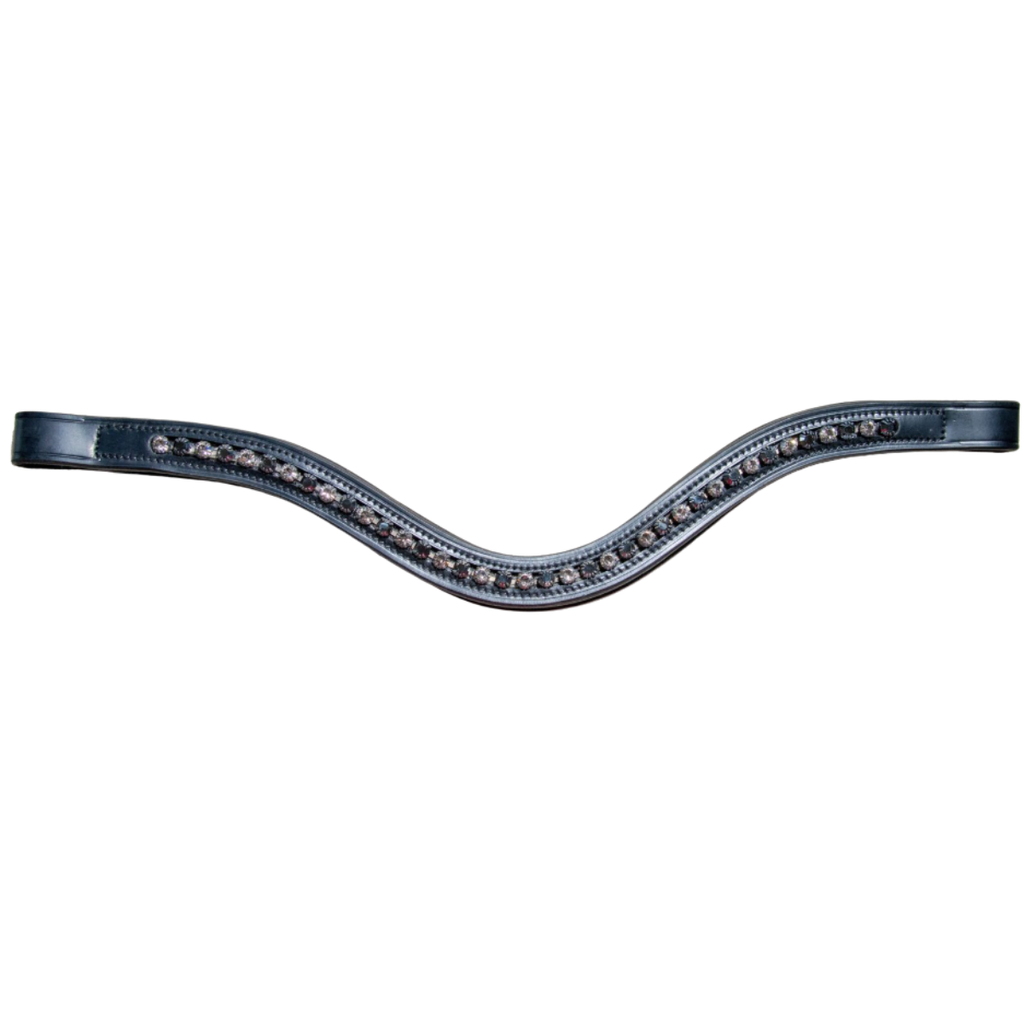 KL Select 'Impulsion' Curved Browband in Black - Oversized