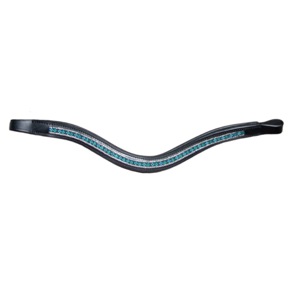 KL Select Black Oak 'Emerald City' Browband in Black - Oversized