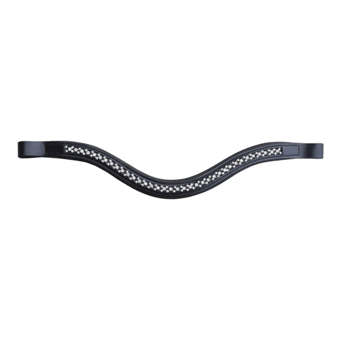 KL Select Curved 'Pearl' Browband in Black - Cob