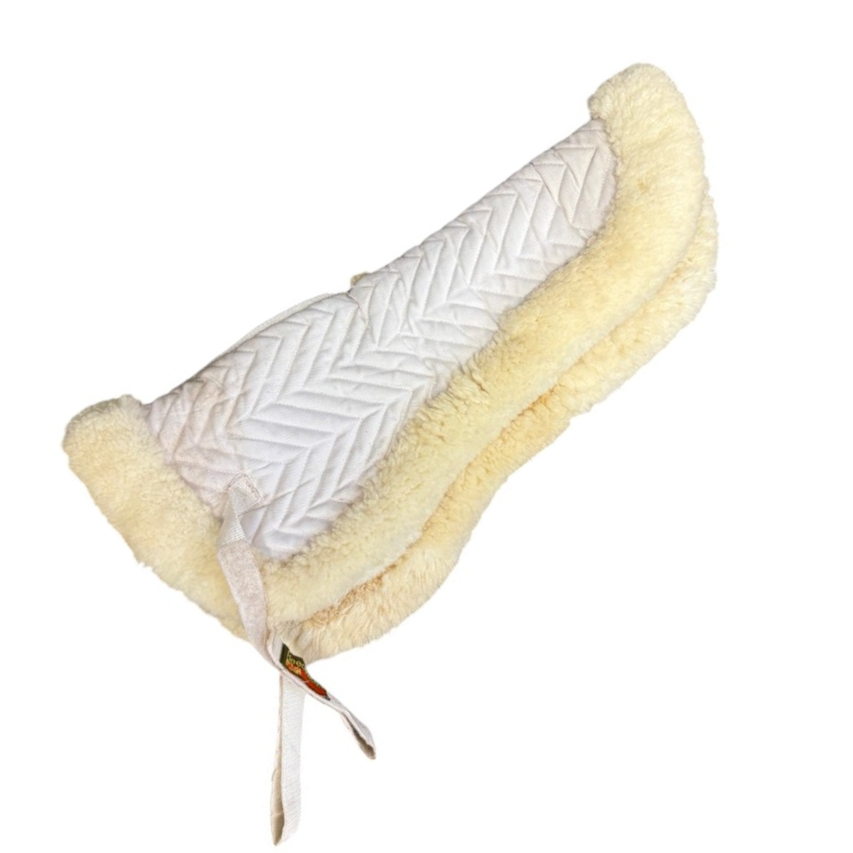 Fleeceworks Traditional Wither Relief Half Pad in White