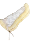 Fleeceworks Traditional Wither Relief Half Pad in White