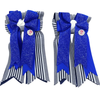 Ponytail Bows in Kat Blue