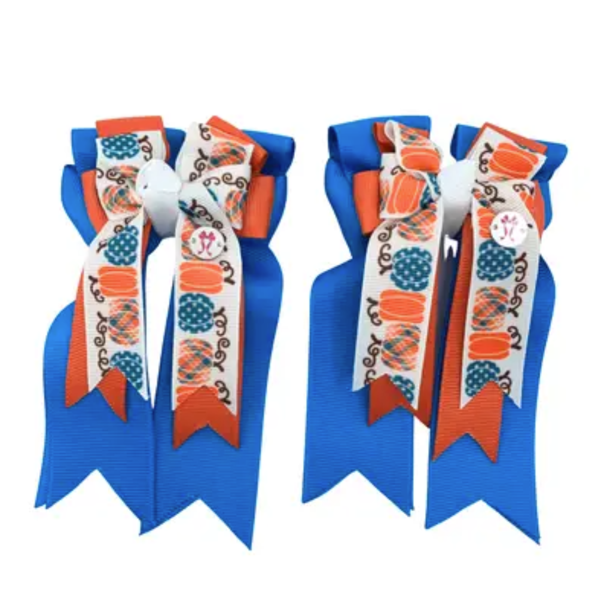 Ponytail Bows in Pumpkin Fall