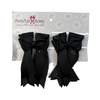 Ponytail Bows in Black Sparkle
